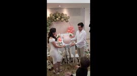 Baby reveal celebration captures joyful moment in Maringá, Brazil
