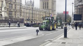 First tractors arrive in Westminster ahead of farmer protest