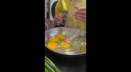 Boy shows clever kitchen hack to separate yolks from egg whites