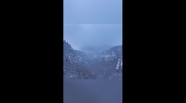 Kongtong Mountain, a snowy wonderland