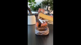 A calming Incense Waterfall