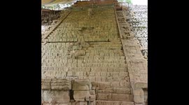 Ere.onial Stairway at ancient  Mayan city of Copan in Honduras