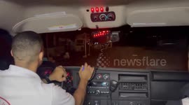 Palestine Red Crescent Society teams transported the body of an individual and 11 injured people from Abdel Aal Junction