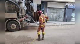 Fire crews pump flood water from basements amid DANA storm cleanup