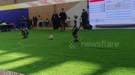 Lionel Techie! Robots play football... even butting heads like human counterparts