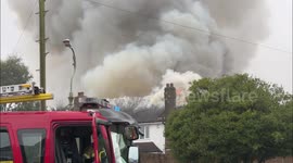 Brighton House fire big blaze, major fire damage - House Fire Brighton