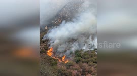 US: Franklin Fire Devours Malibu Landscape