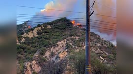 US: Terrifying Video Captures the Franklin Fire's Fury in Malibu