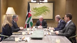 Jordan's king urges ending war on Gaza, reaffirms two-state solution