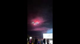 A magical night in China: Drones and fireworks light up the sky