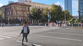 Four-legged finisher: Dog makes unexpected entry in Tianjin Marathon