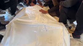 A solemn farewell took place for those who lost their lives last night in an Israeli airstrike