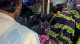 Threatens by snake to collect money in Varanasi, India