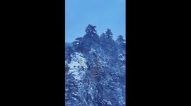 Exploring magical snowy landscapes in China's Gansu