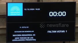 Argentina: Argentine Senate expels legislator detained in Paraguay for smuggling