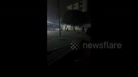 Palestinians were forced to flee their homes and shelters in the Al-Sabra and Al-Remal areas of Gaza City last night in bitter cold and pitch darkness after Israeli authorities ordered the areas to be evacuated