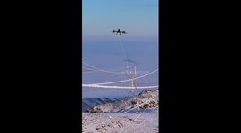 Drones in action for de-icing