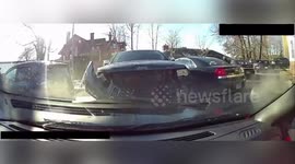 US: Stolen Vehicle Suspect Rams Cruiser Head-On in Shocking Police Footage