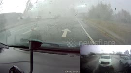 Up close and personal with a tornado in California town of Scotts Valley