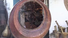 Libyan traditional copper art struggles to survive amid economic downturn