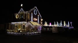 Couple behind UK's scariest Halloween house transform it into Christmas wonderland