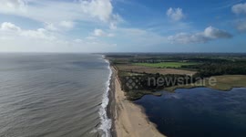 Ashe enjoys his coastal walk
