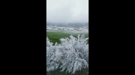 Stunning rime scenery in SW China's Chongqing