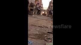 Israeli bulldozers are currently demolishing streets and infrastructure during their raid on Balata refugee camp in Nablus city