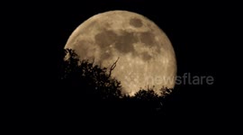 Last Full Moon of 2024  rises in Switzerland - close-up views - 4K
