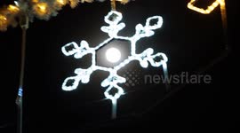 December's full Cold Moon seen rising in Kent, UK