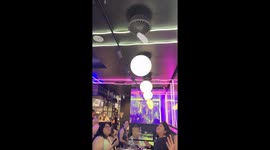 Exclusive - Cocktail foam gets sucked into ceiling vent at ChaChing Restaurant in Melbourne ( 19.7M views on tiktok )