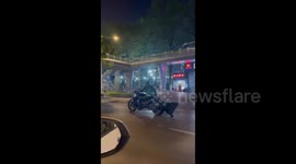 China: Batman Spotted on the Street with His Batcycle