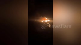 Video shows 22-foot canal boat being engulfed by flames in devastating blaze