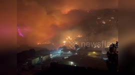 Franklin Fire ravages hillsides around Pepperdine campus in Malibu