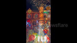 US: Dyker Heights Christmas Light Displays In Brooklyn, New York