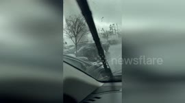 US: Tornado Strikes Scotts Valley, Flipping Vehicles and Causing Injuries
