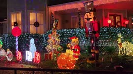 US: Christmas Decoration in Celebration Florida
