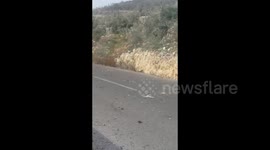 Syria: The aftermath of an Israeli airstrike on the western Siberian city of Tartus last night