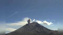 Popocatepetl volcano spews gas and ash in Mexico