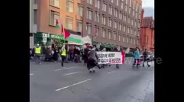 UK: Pro-Palestine activists held a protest through the streets of Liverpool city