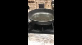 Cooking mishap while making Pirozhki in Maykop, Russia