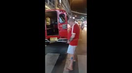 Drunk tourist sparks outrage by urinating in the middle of road in Thailand