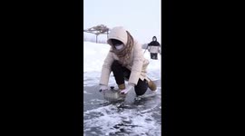 Winter fun in NE China: curling, ice billiards, and more