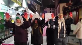Germany: Activists in Frankfurt, Germany, staged a march through the Christmas market to demand an immediate ceasefire in Gaza