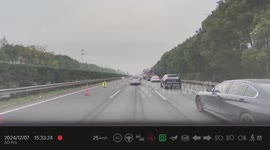 Out-of-control Tesla rams cars on motorway in China