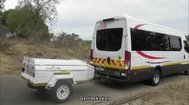 Five Lions caught a Buffalo next to a very busy low-water bridge in the Kruger National Park. Cause Havoc.