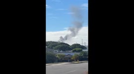 Smoke rises from Hawaii plane crash