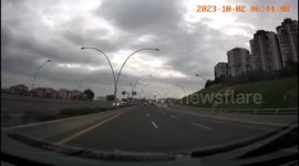 Reckless Driving: Taxi Driver Merges Lane Resulting in Rear End Collision