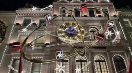 Cartier's Christmas illuminations on Bond Street in London take visitors on a celestial journey with a stunning planets theme
