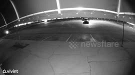 Security Camera Captures High Speed Crash Into Building